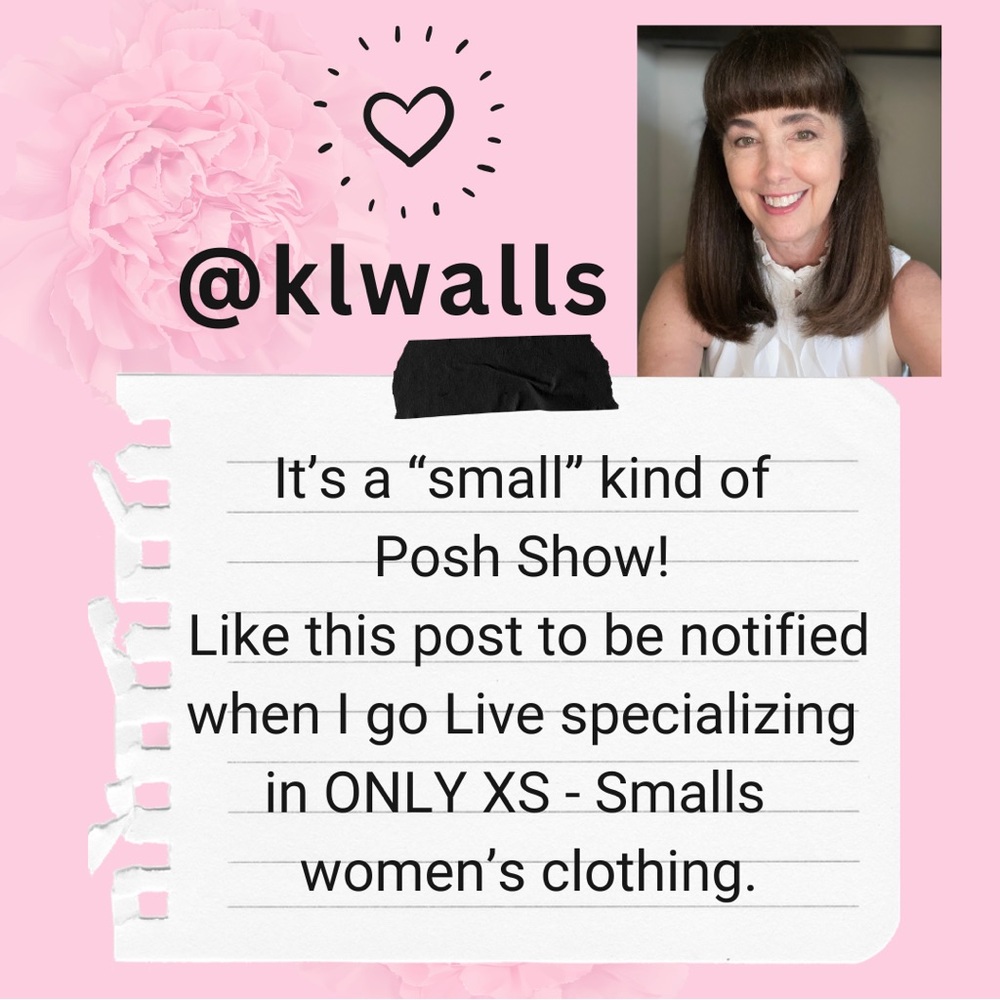 Extra Small and Small, Women’s clothing live show notification